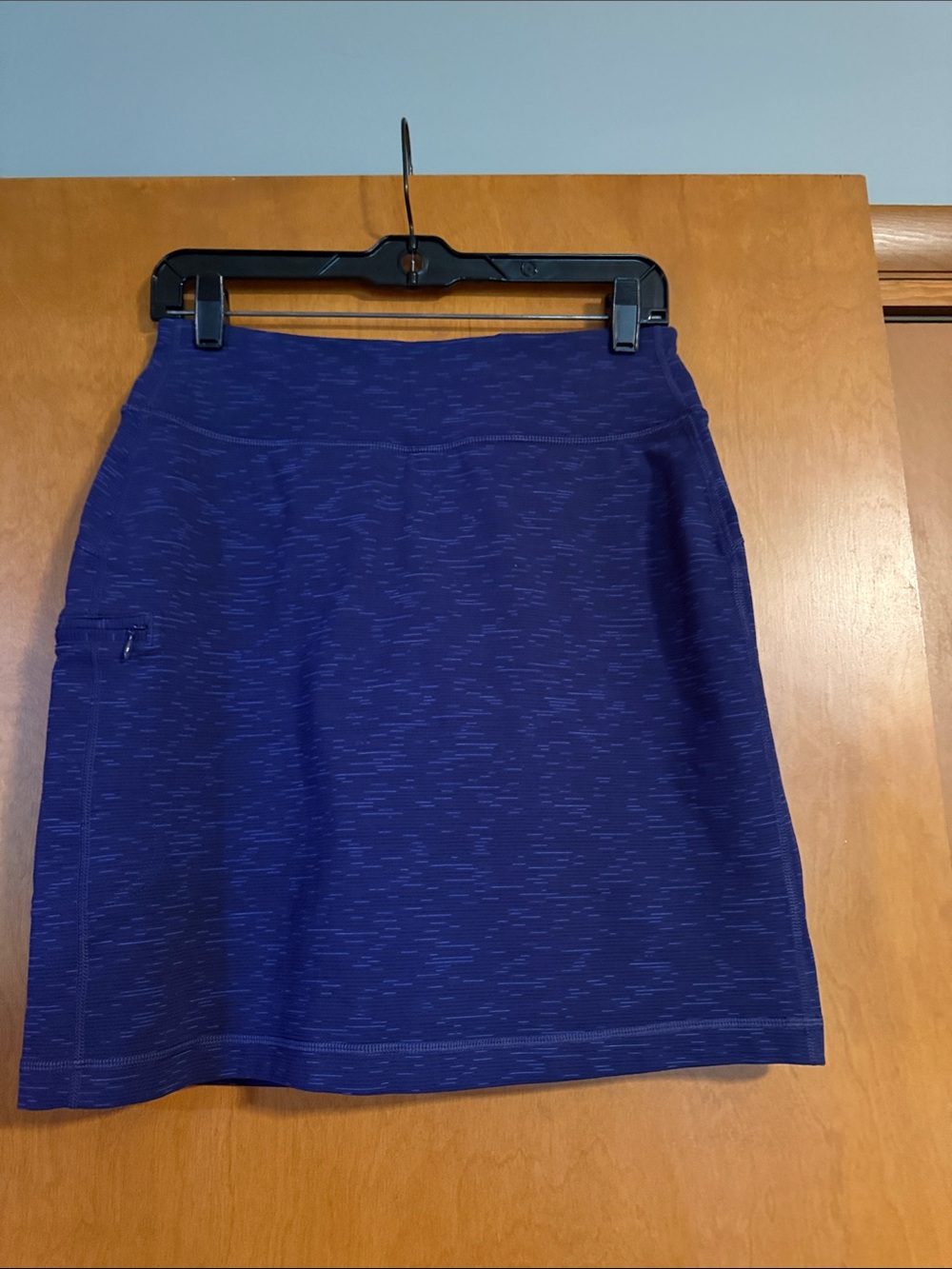 Duluth Trading Co Purple Heathered Mini Skort